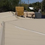 Painted Corrugated Metal Roof in Tucson with a Southwestern Flair