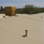 Painted Corrugated Metal Roof in Tucson with a Southwestern Flair